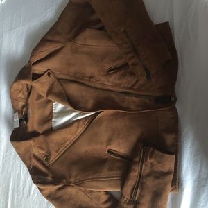 Brown (burnt orange) suede jacket